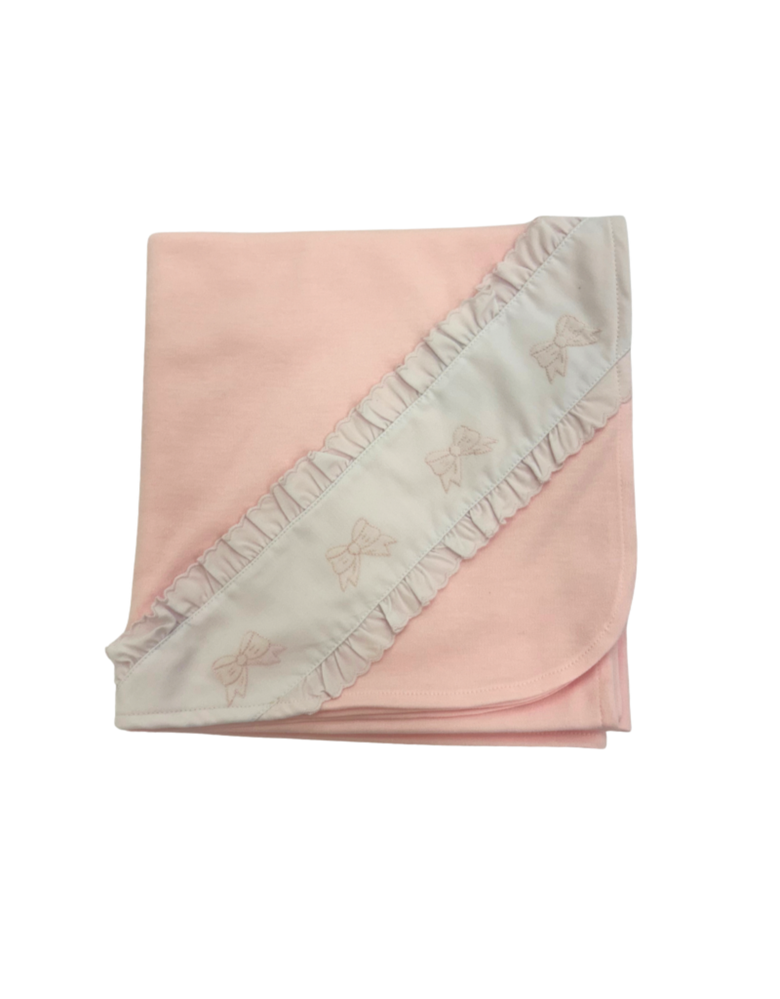 Auraluz Pink Knit Blanket Bow Ribbons