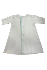 Auraluz White/Blue Knit Daygown