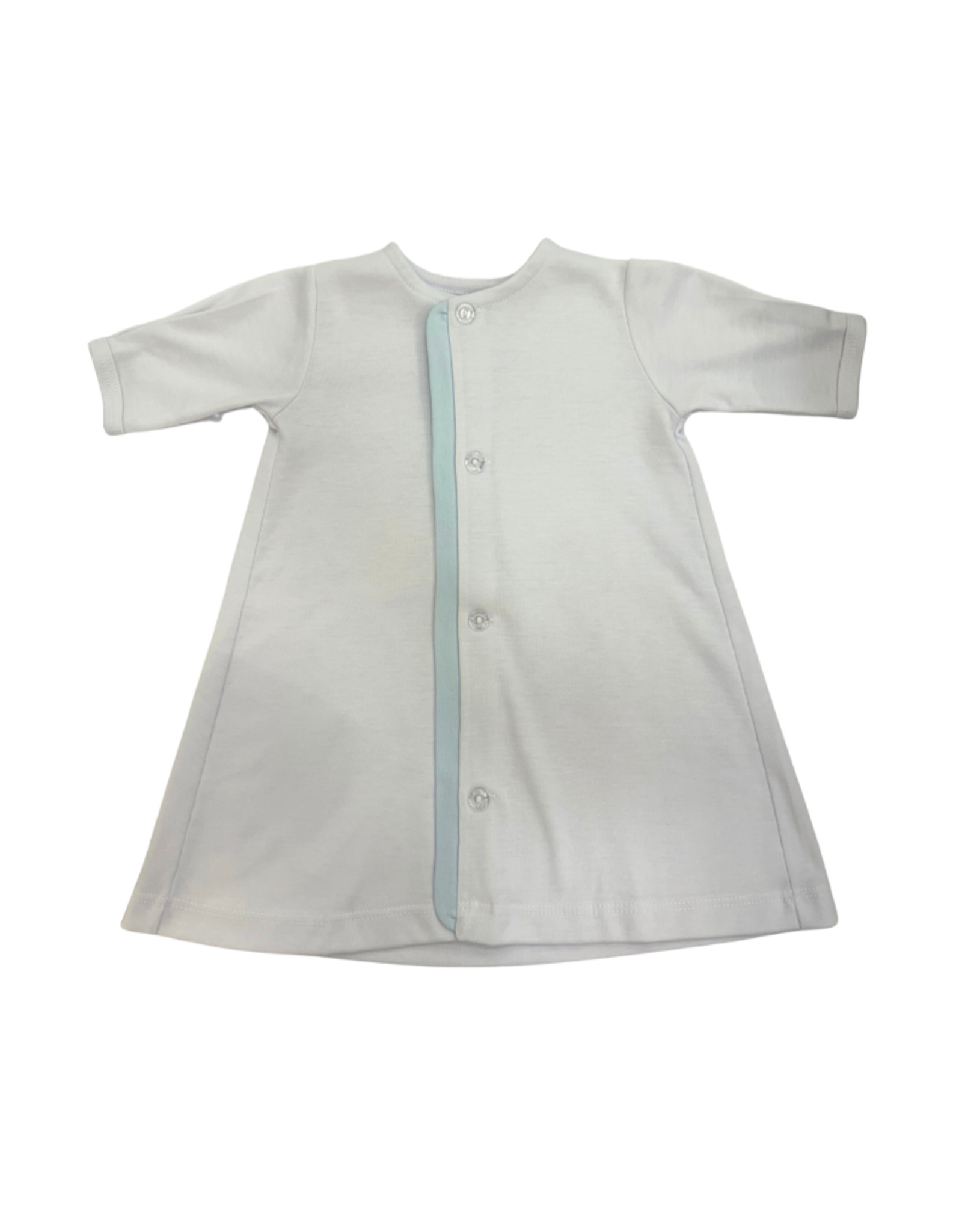 Auraluz White/Blue Knit Daygown