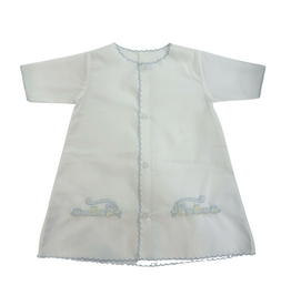 Auraluz White LS Day Gown Trains