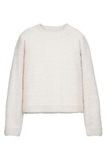 Mayoral Short-Fur Sweater, Stone