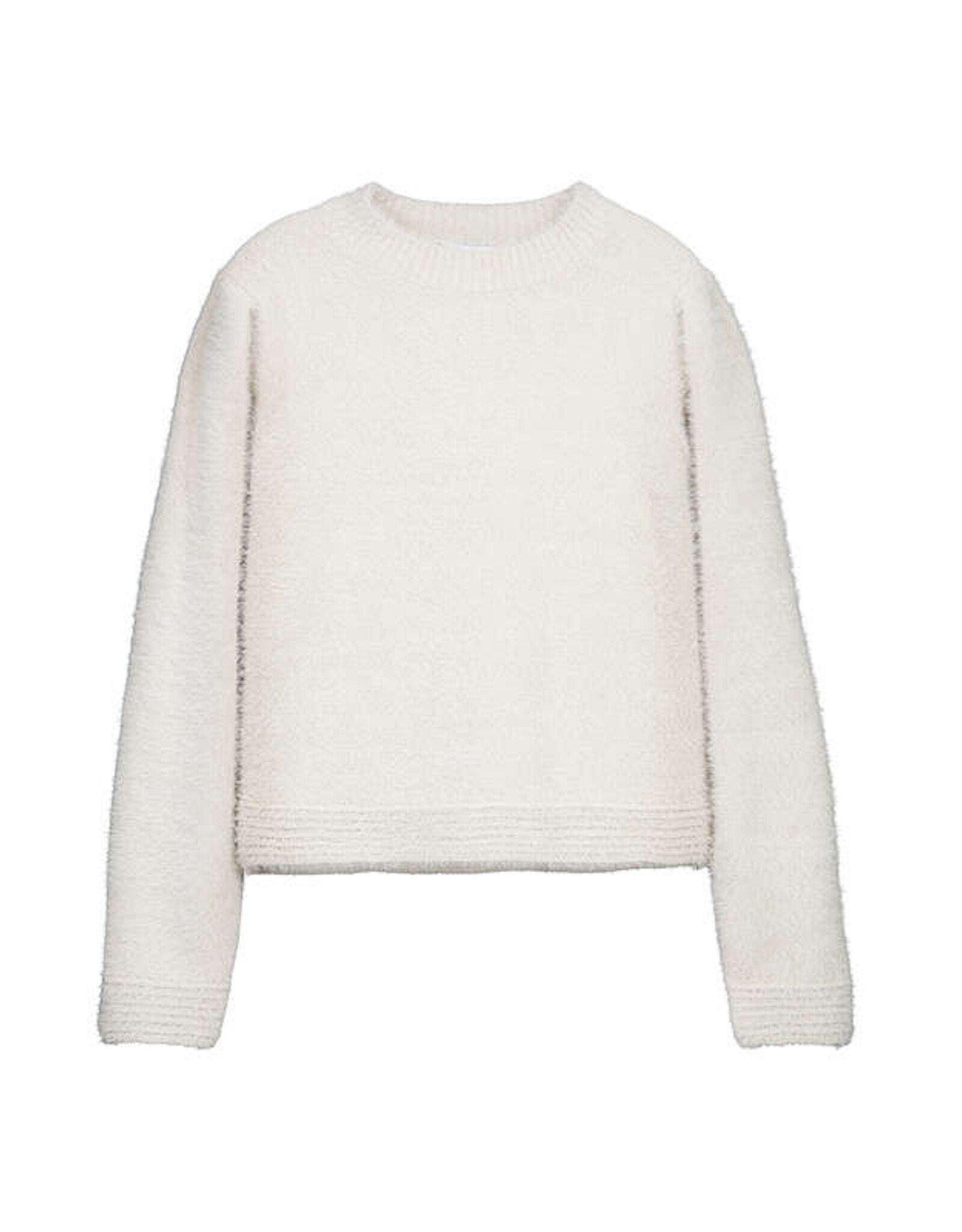 Mayoral Short-Fur Sweater, Stone