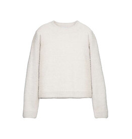 Mayoral Short-Fur Sweater, Stone