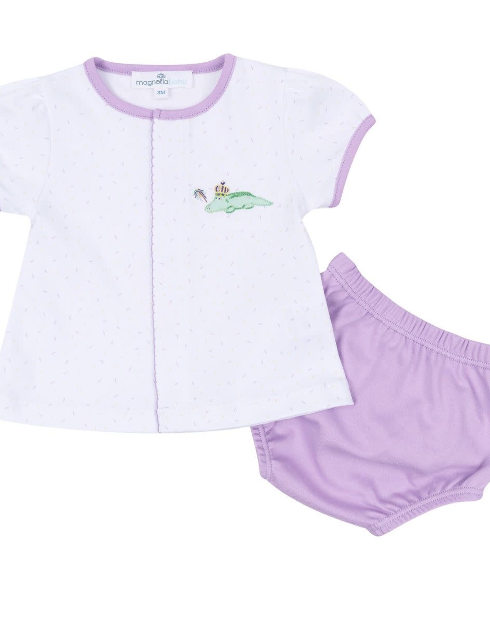 Magnolia Baby Bayou Pals Ruffle Diaper Cover Set