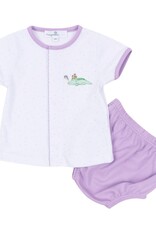 Magnolia Baby Bayou Pals Lilac Boy Diaper Cover Set