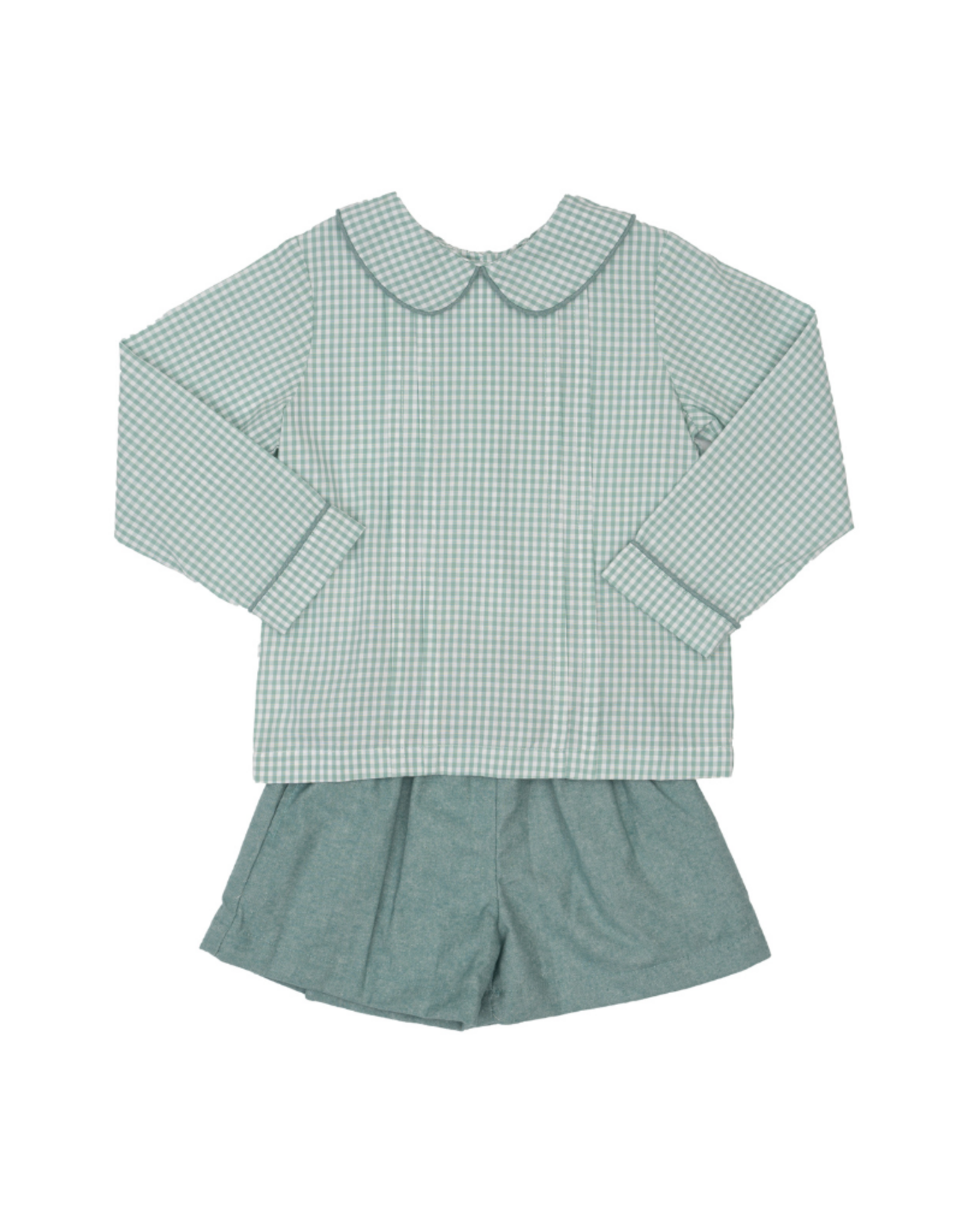 The Oaks Tyler Teal Briar Check Short Set