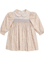 Krewe Kids Cora Smocked LS Dress, Fall Ditsy Floral