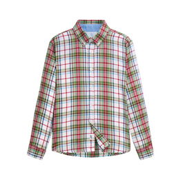 Little English Button Down Shirt, Douglas Plaid