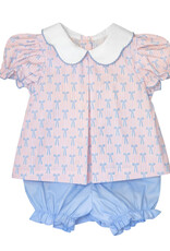 Krewe Kids Isabelle Pleat Bloomer Set, Boots and Bows