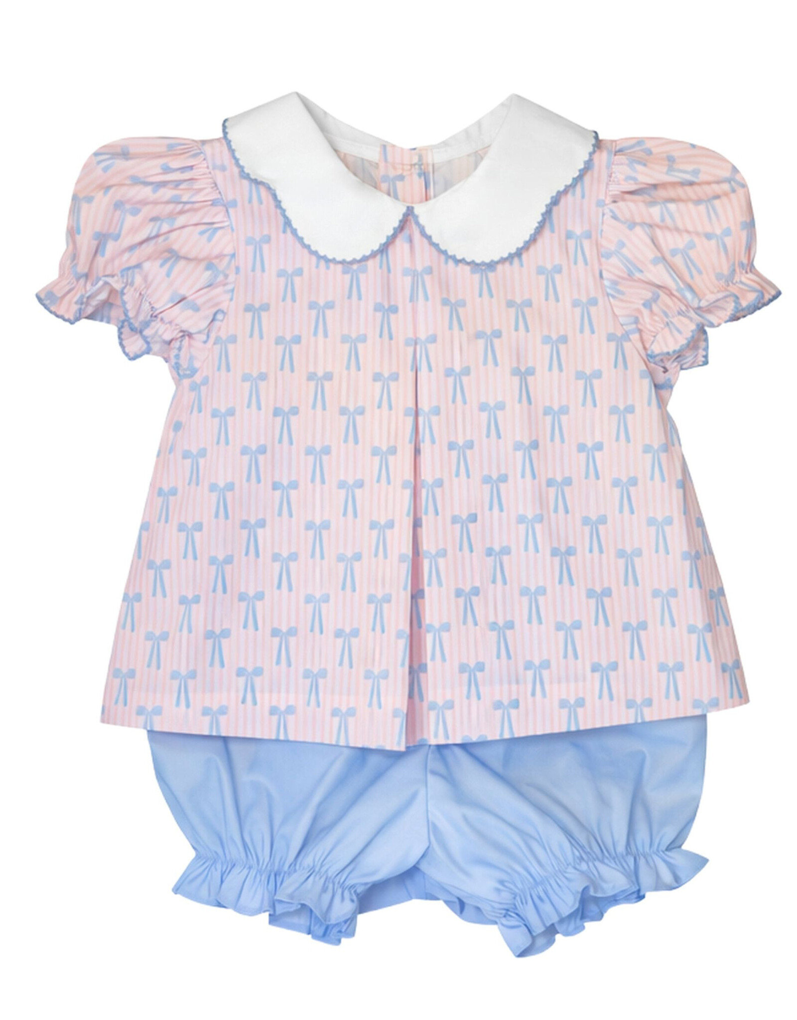 Krewe Kids Isabelle Pleat Bloomer Set, Boots and Bows