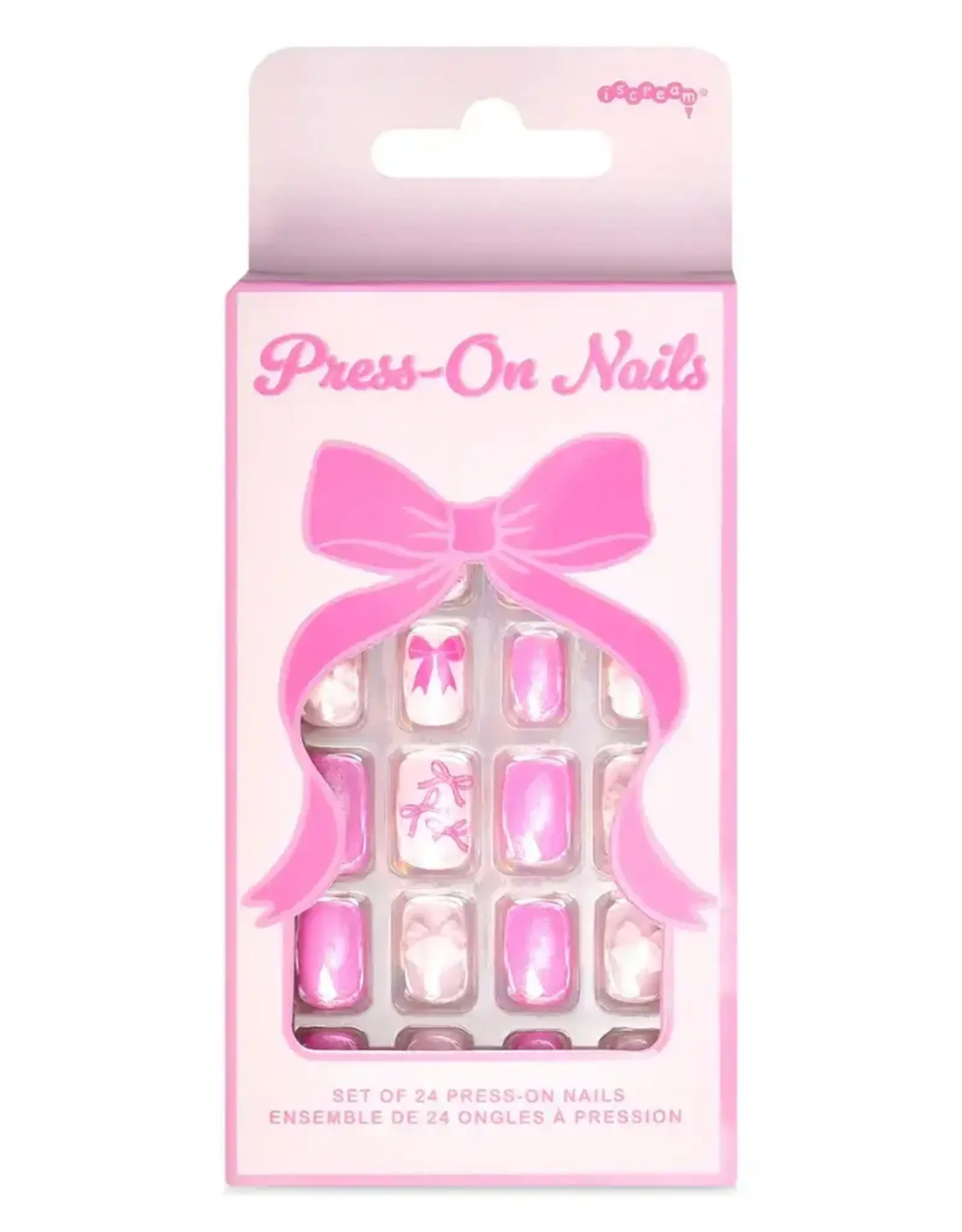 Iscream Bow Press On Nails