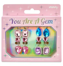 Iscream You're A Gem Clip On Earring Set