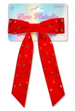 Iscream Red Rhinestone Bow Hair Clip