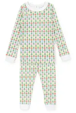 Lila + Hayes Ava Pajama Pant Set, Tree Topper Bows