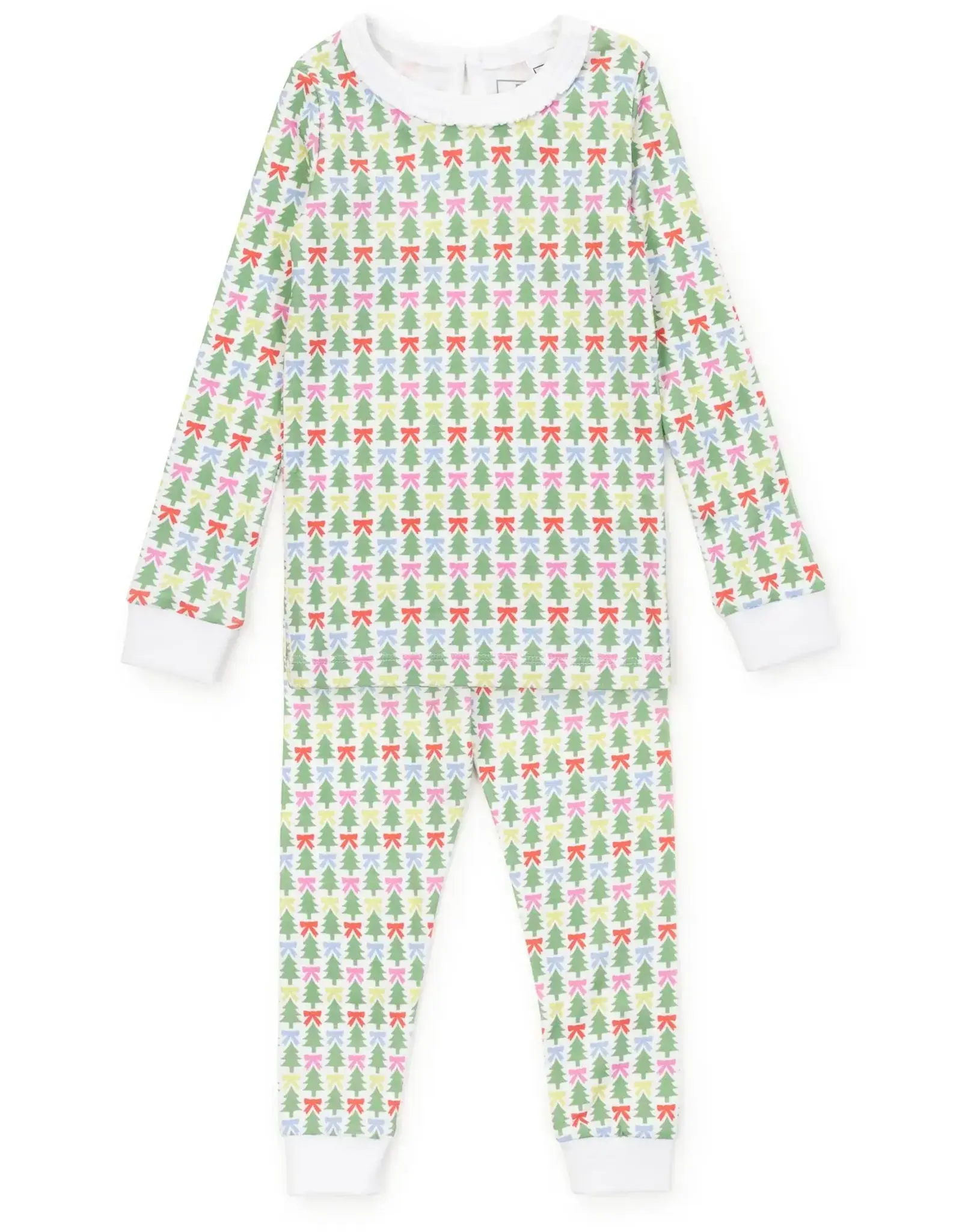 Lila + Hayes Ava Pajama Pant Set, Tree Topper Bows