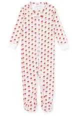Lila + Hayes Parker Zipper Pajamas, Whimsical Santa