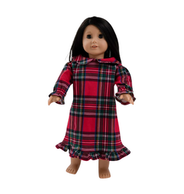 The Beaufort Bonnet Company Dolly's Goldie Locks Nightgown, Society Prep Plaid