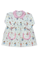Lulu Bebe LLC Susie Pocket Dress, Pima Nutcracker