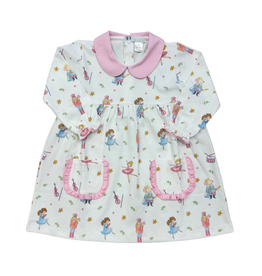 Lulu Bebe LLC Susie Pocket Dress, Pima Nutcracker