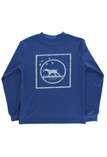 The Bailey Boys LS Performance Logo Tee, Camo Dog on Denim