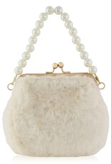 Carrying Kind Lovie, Faux Fur with Pearls Medium