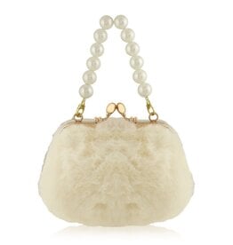 Carrying Kind Lovie, Faux Fur with Pearls, Small