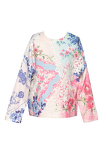 Baby Sara Ivory Multi Handkerchief Print Sweater