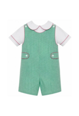 Petit Bebe Sebastian Green Gingham Jon Jon Set
