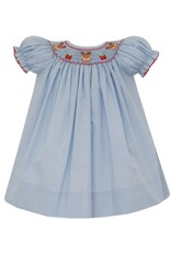 Petit Bebe Reindeer Blue Check Bishop