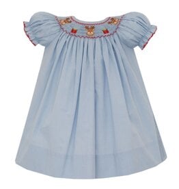 Petit Bebe Reindeer Blue Check Bishop