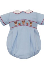 Petit Bebe Reindeer Blue Check Bubble