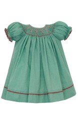 Petit Bebe Candy Cane Green Gingham Bishop