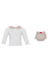 Petit Bebe Girls Holiday Wreath Set
