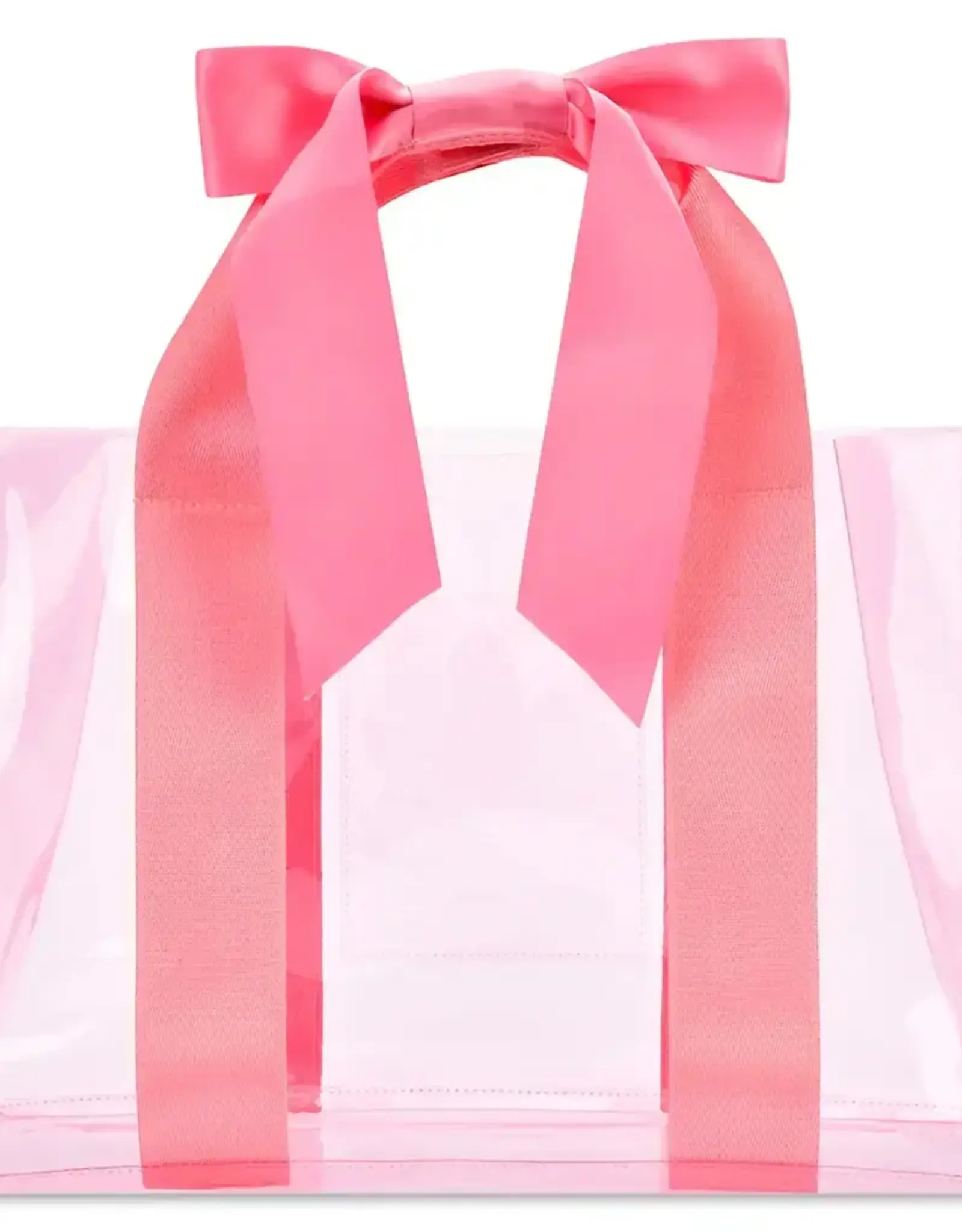 Iscream Pink Bow Clear Tote Bag