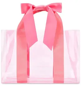 Iscream Pink Bow Clear Tote Bag