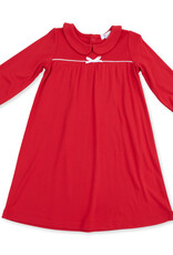 Angel Dear Ribbon Red - Long Sleeve Gown with Peter Pan Collar