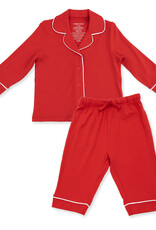 Angel Dear Ribbon Red - Kids Long Sleeve Coat Style with Pant