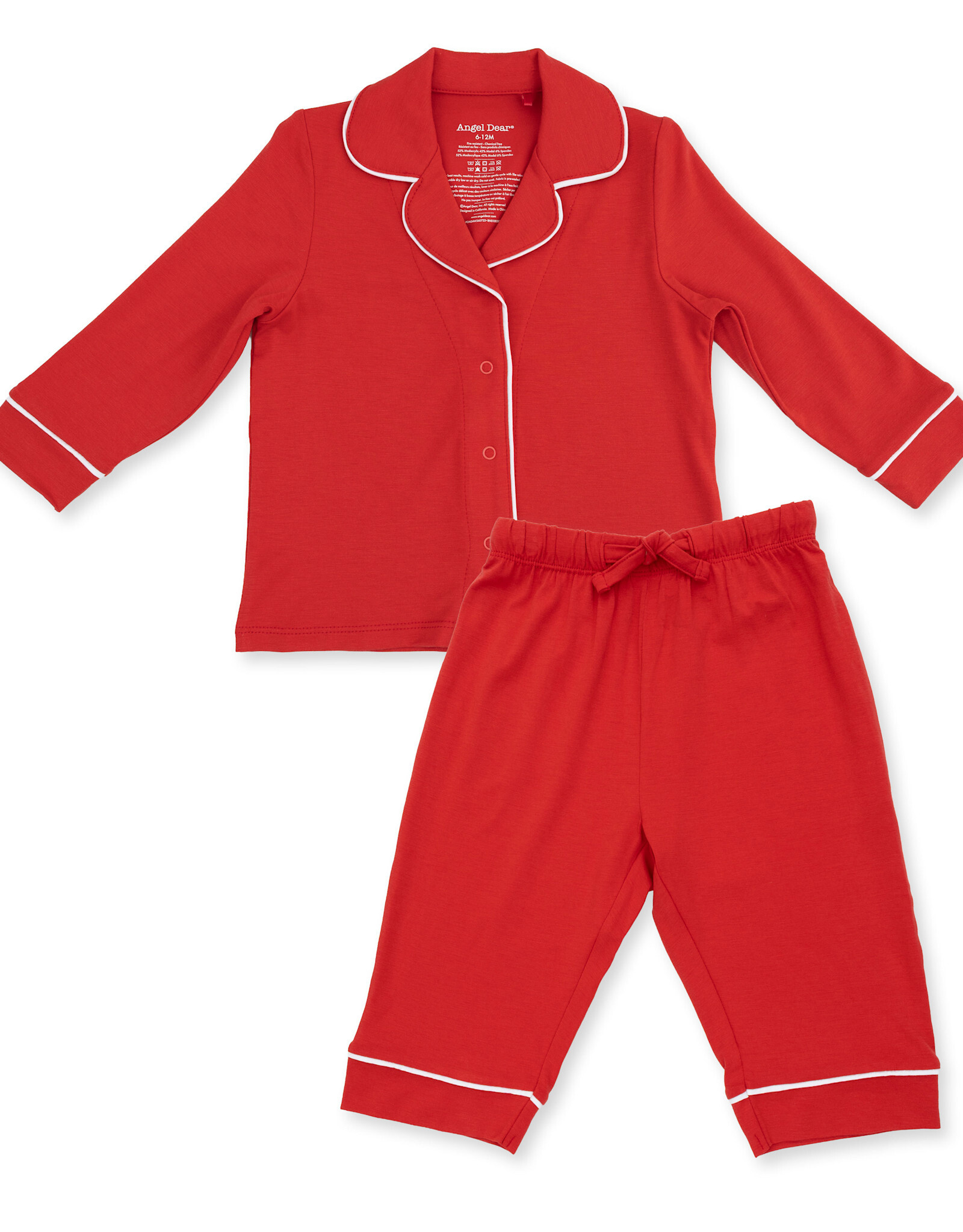Angel Dear Ribbon Red - Kids Long Sleeve Coat Style with Pant