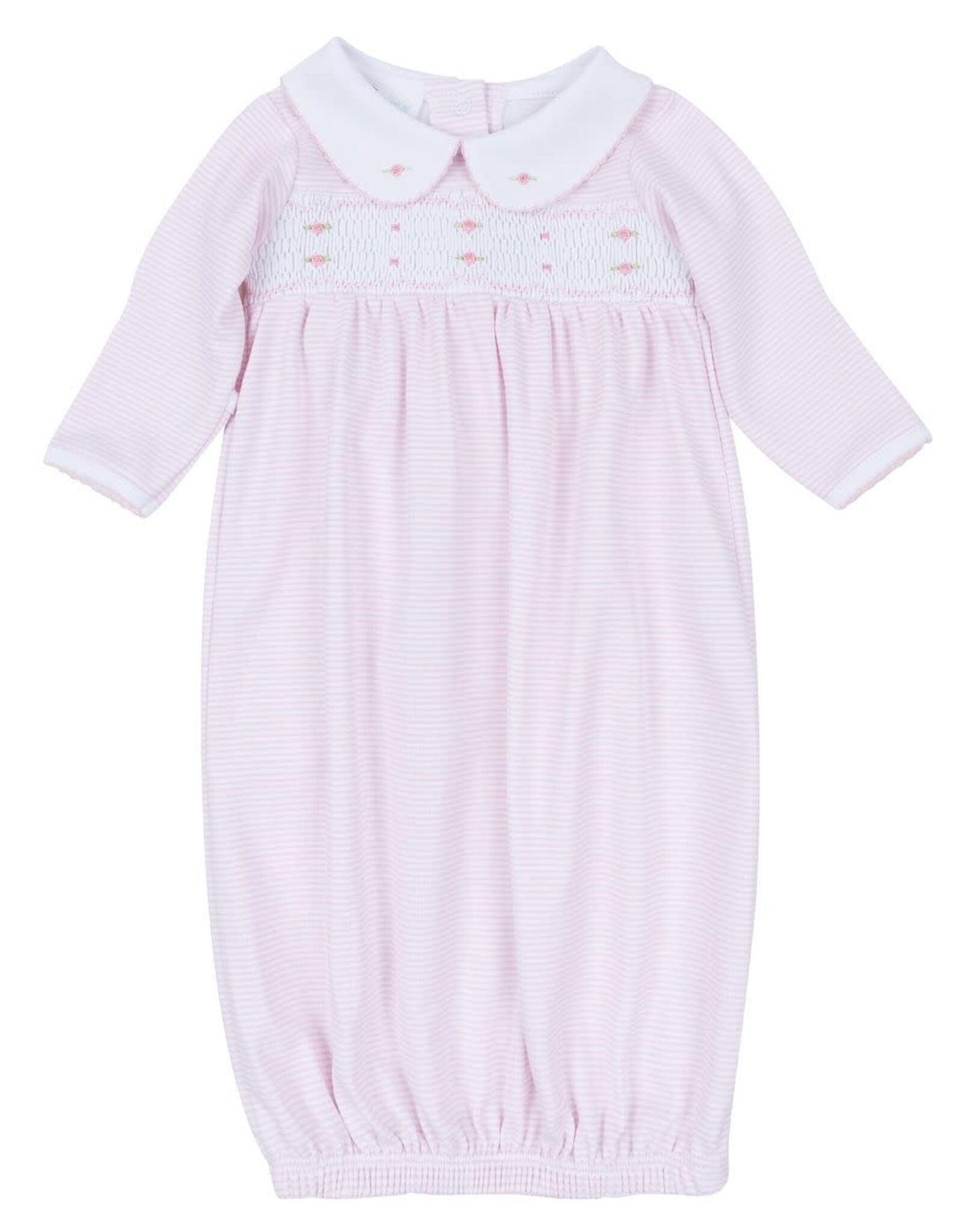Magnolia Baby Anna Smocked Gown, Pink