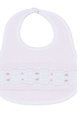 Magnolia Baby Anna Smocked Bib , Pink