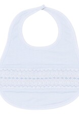Magnolia Baby Benjamin Smocked Bib, Light Blue
