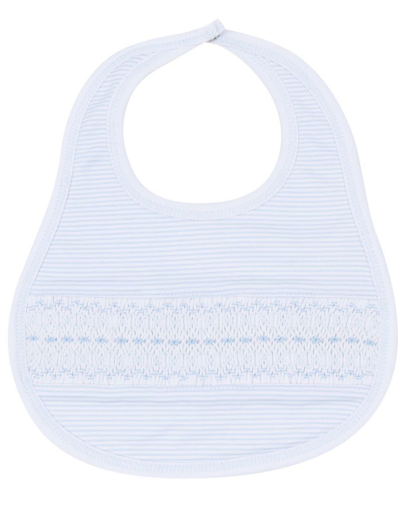 Magnolia Baby Benjamin Smocked Bib, Light Blue