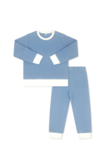 LullabySet Harris Quilted Playsuit - Baylor Blue