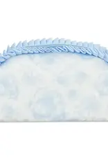 Iscream Beautiful Blue Toile Oval Cosmetic Bag