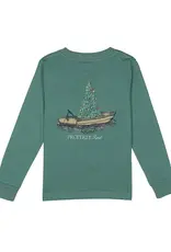 Properly Tied Jolly Boat LS Shirt Marine Green