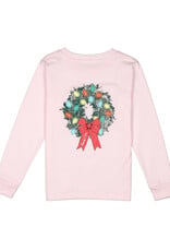 Properly Tied Wreath LS Shirt Rose