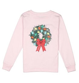 Properly Tied Wreath LS Shirt Rose