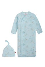 Magnetic Me Blue Serene Safari Modal Gown + Hat Set