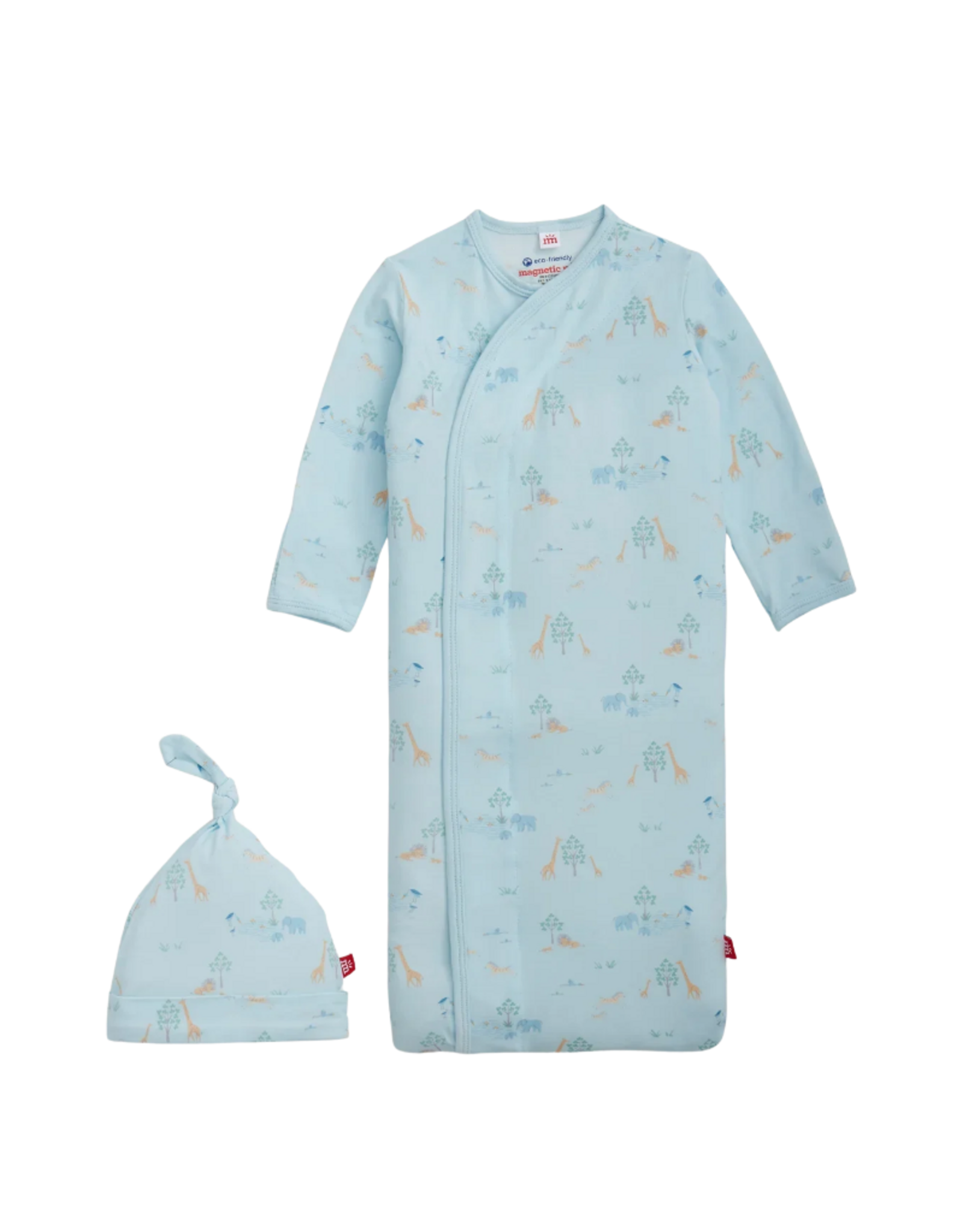 Magnetic Me Blue Serene Safari Modal Gown + Hat Set