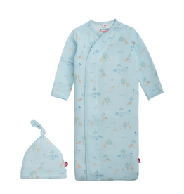 Magnetic Me Blue Serene Safari Modal Gown + Hat Set